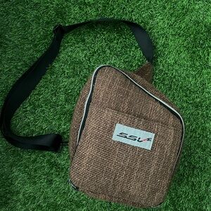 Brown Padded Sling Bag